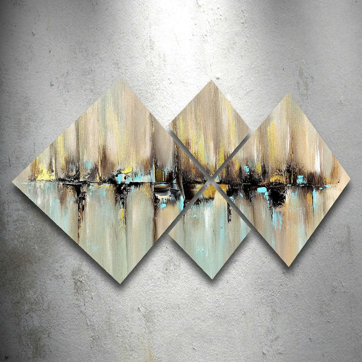 Set 4 tablouri 4MDF05568864473, multicolor, MDF, 40x40 cm