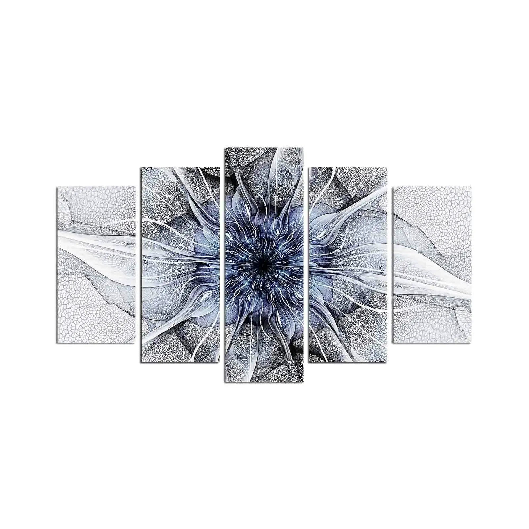 Set 5 tablouri 5ABSMDF-59, multicolor, 110x60 cm