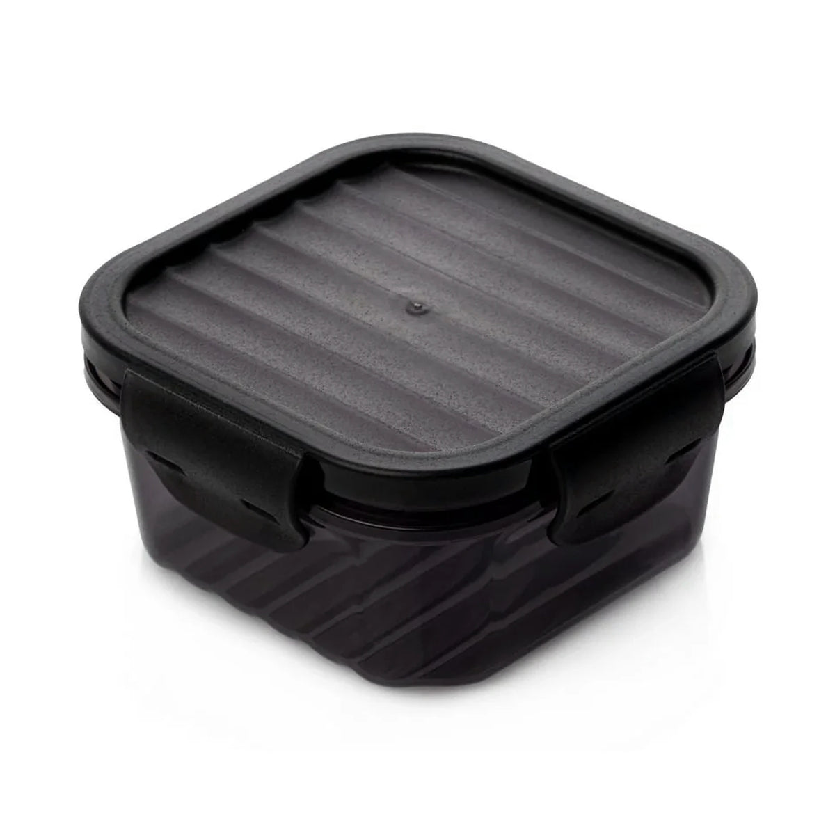 Set 6 cutii depozitare ET-00113, gri antracit, plastic