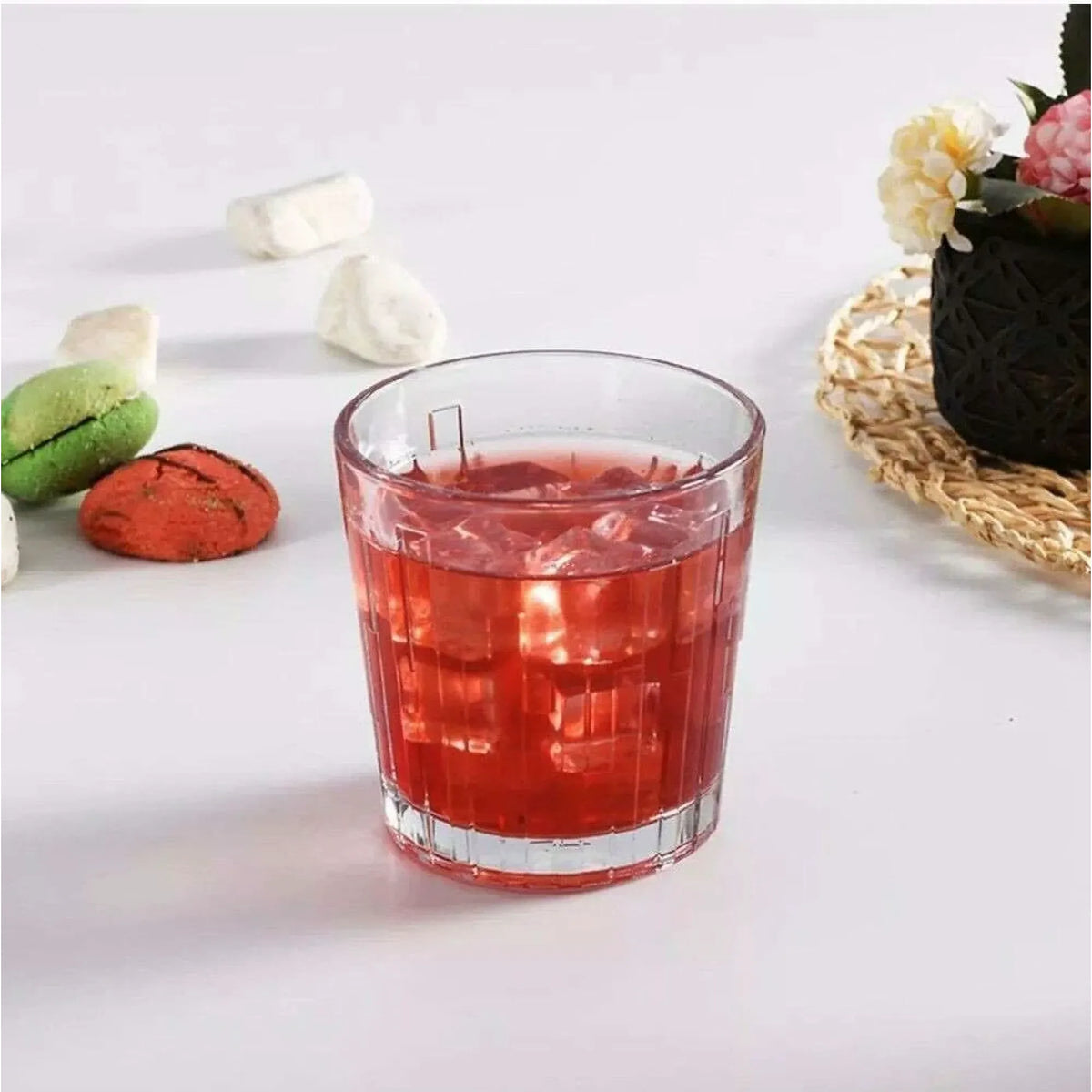 Set 6 pahare whiskey PB-520234, transparent, sticlă, 300 ml