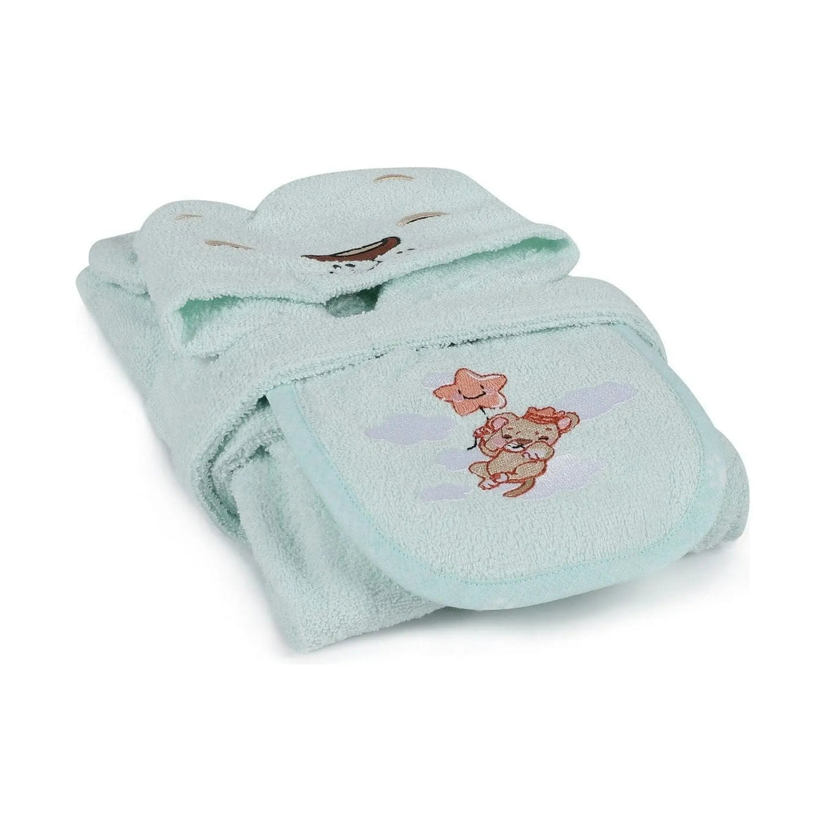 Set baie bebelusi ASLAN, verde menta, bumbac