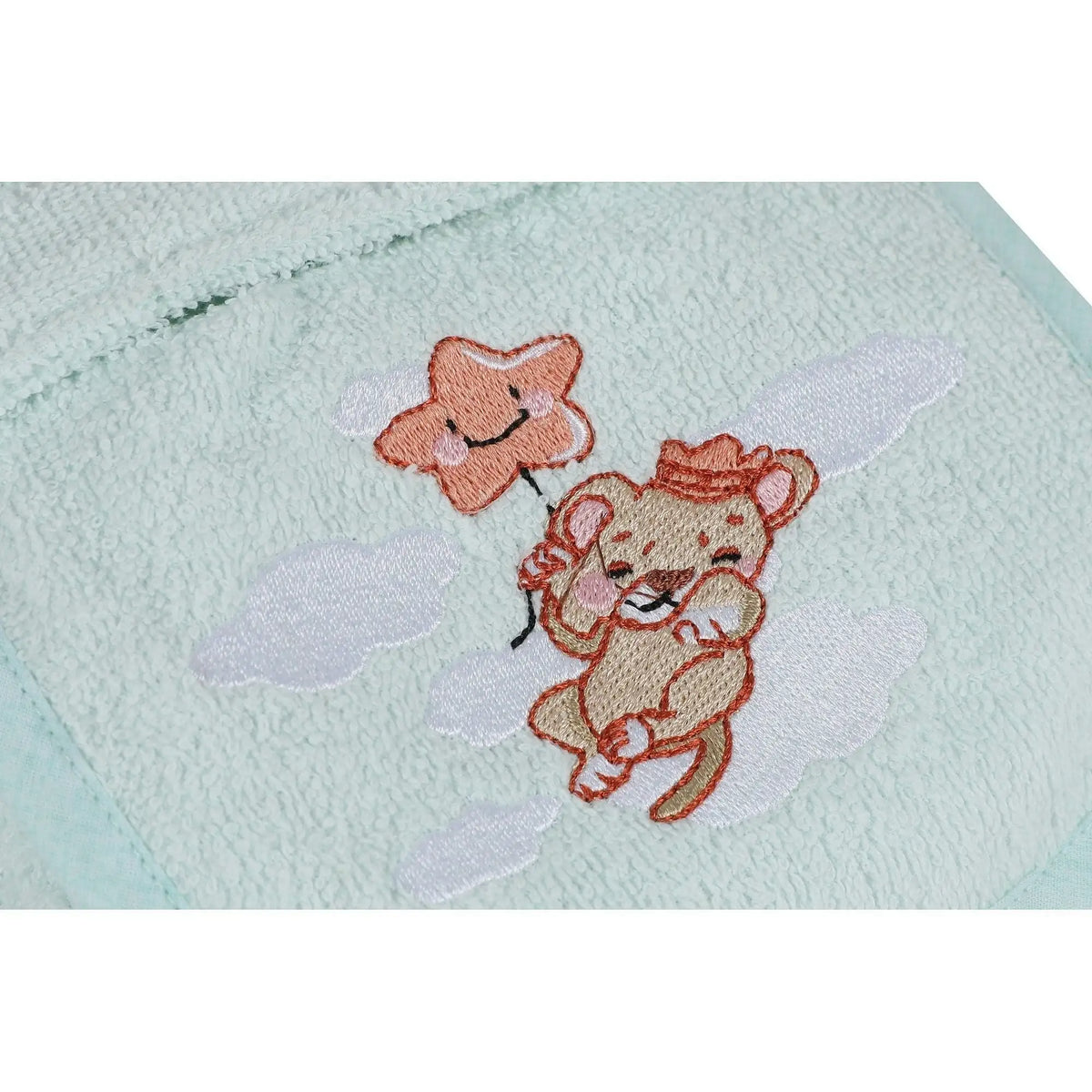 Set baie bebelusi ASLAN, verde menta, bumbac