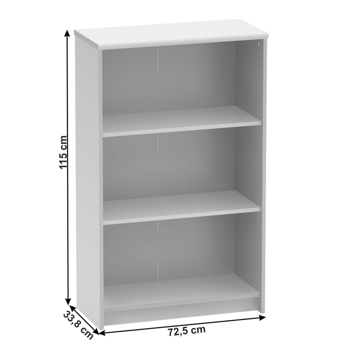 Set birou JOHAN 2 NEW, alb, DTD laminat