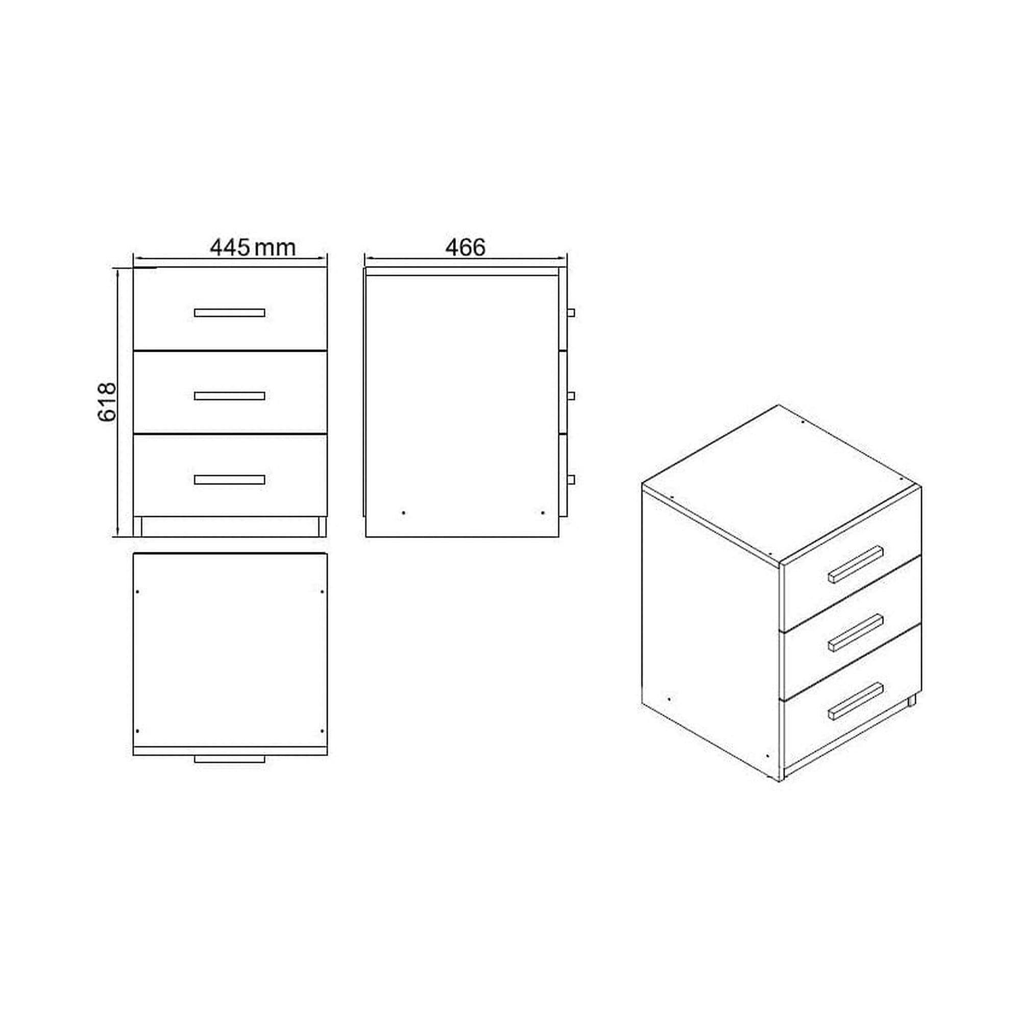 Set birou VO13-BA, nuc/gri antracit, PAL melaminat