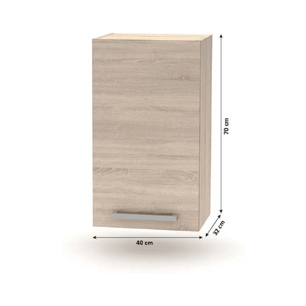 Set bucatarie NOVA PLUS, stejar sonoma, 240 cm