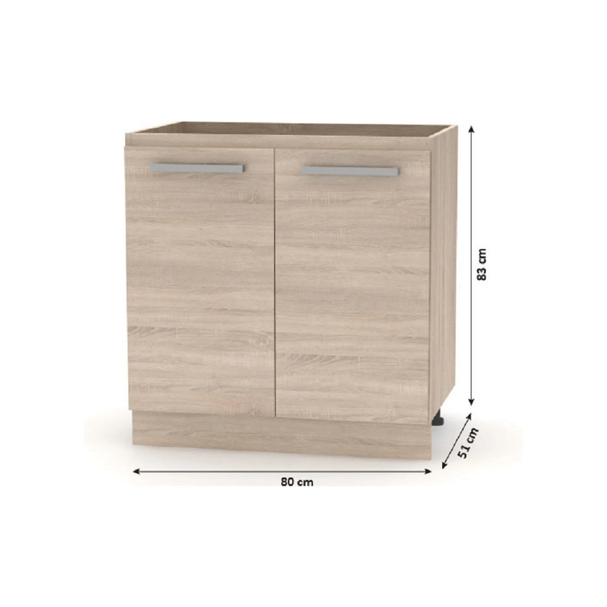 Set bucatarie NOVA PLUS, stejar sonoma, 240 cm
