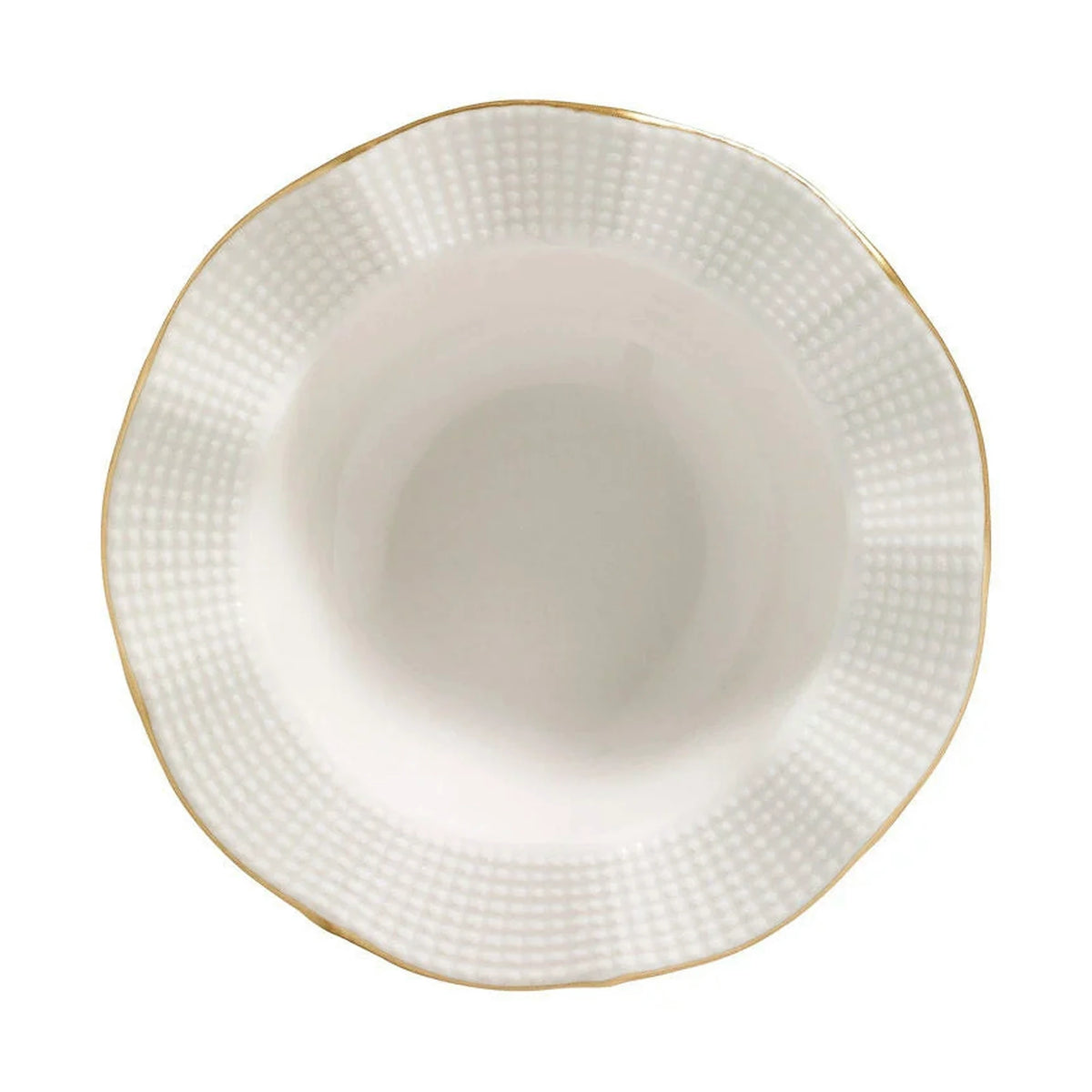 Set de cină MLN24Y2694R520, 24 piese, crem/auriu, porțelan
