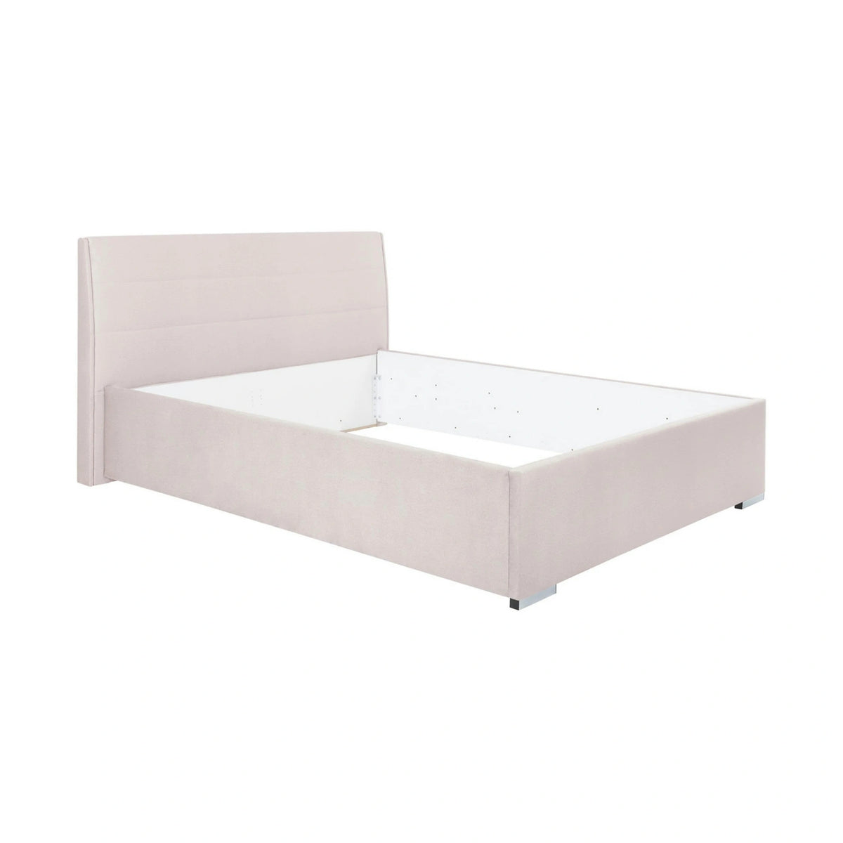 Set dormitor GENT si pat COSALA III 140x200, stejar/bej, dulap cu 3 usi, 2 noptiere si o comoda