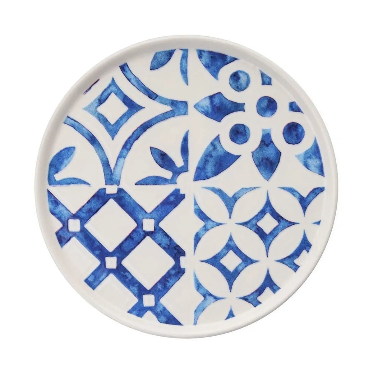 Set farfurii desert ALBASTRU PATTERN, 6 piese, albastru/alb, ceramică