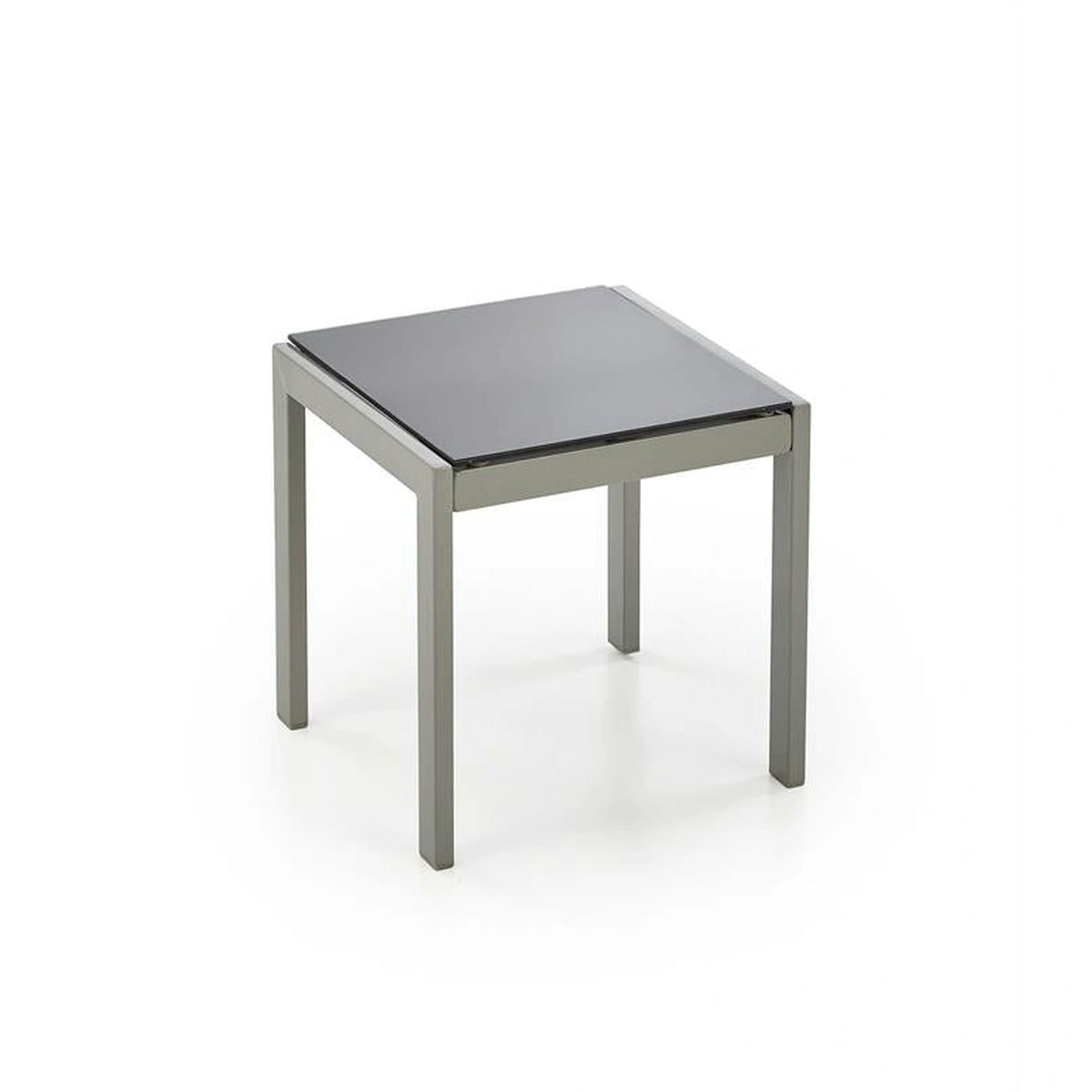 Set gradina EMBOLO, negru/gri, metal/panza, cu masuta si 2 sezlonguri