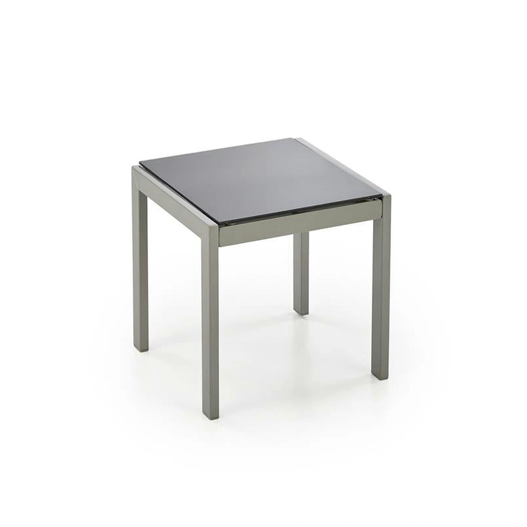 Set gradina EMBOLO, negru/gri, metal/panza, cu masuta si 2 sezlonguri