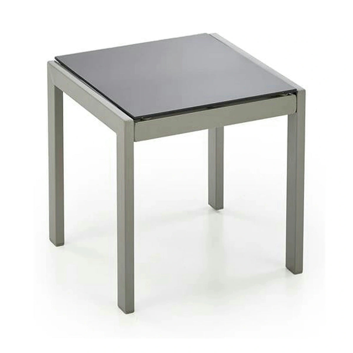 Set gradina EMBOLO, negru/gri, metal/panza, cu masuta si 2 sezlonguri
