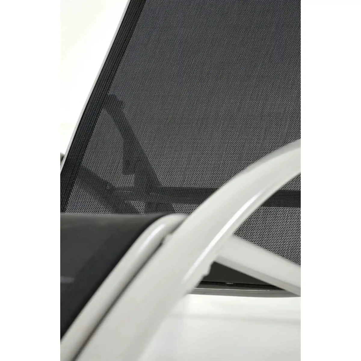 Set gradina EMBOLO, negru/gri, metal/panza, cu masuta si 2 sezlonguri