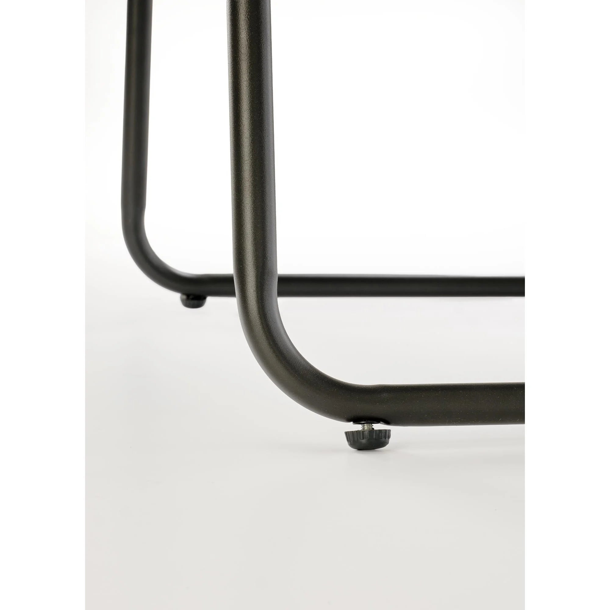 Set gradina HUDSON, gri/negru, stofa clasica/plasa/metal/sticla, cu masuta, 2 scaune si canapea