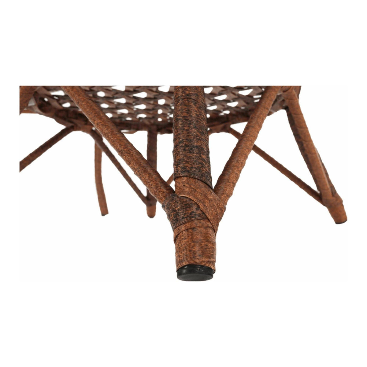 Set gradina JARUB, maro, ratan artificial/sticla securizata/metal, cu masuta si 2 scaune