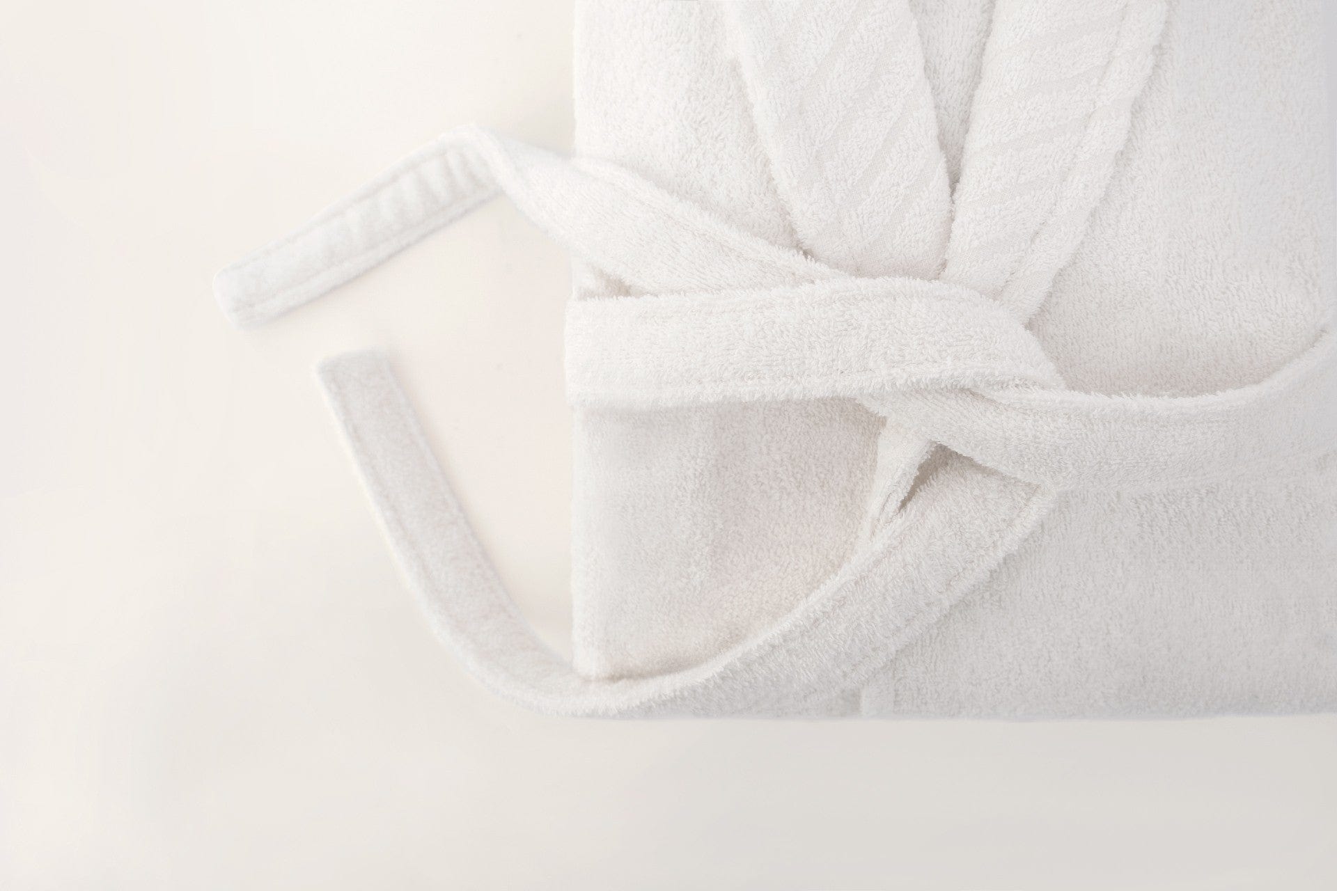 Set halat si prosop baie 1054A-007-1, alb, bumbac