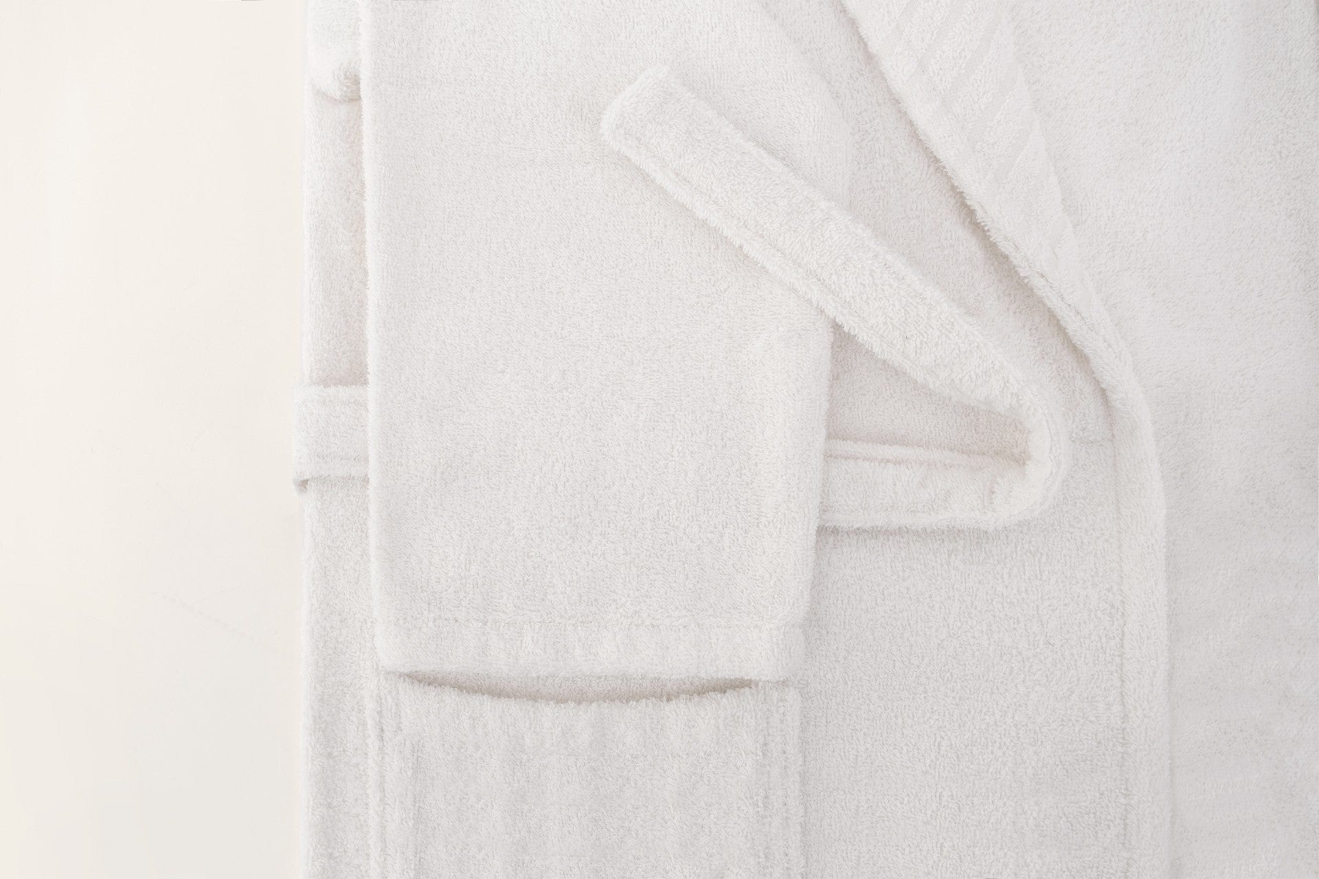 Set halat si prosop baie 1054A-007-1, alb, bumbac