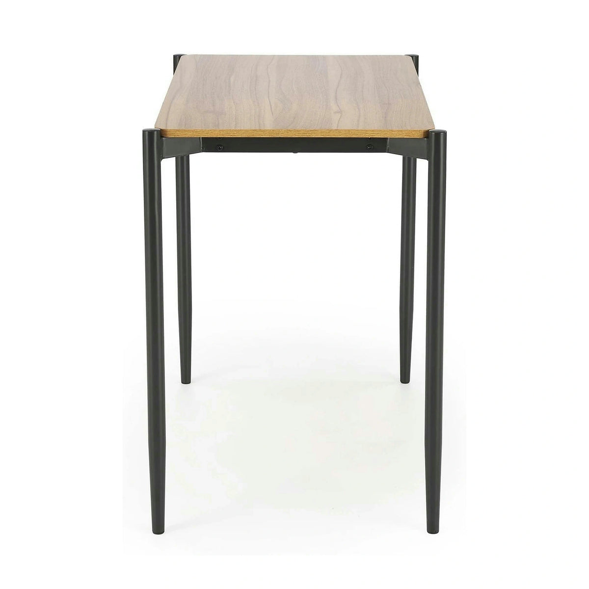 Set masa cu 2 scaune NANDO, stejar/negru, PAL/metal/stofa clasica