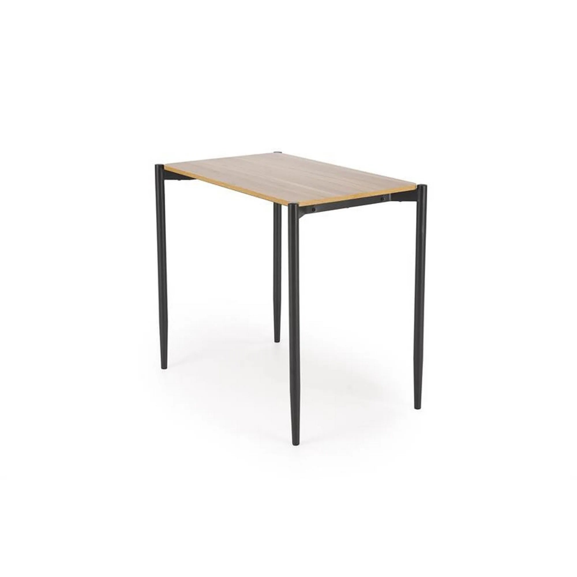 Set masa cu 2 scaune NANDO, stejar/negru, PAL/metal/stofa clasica