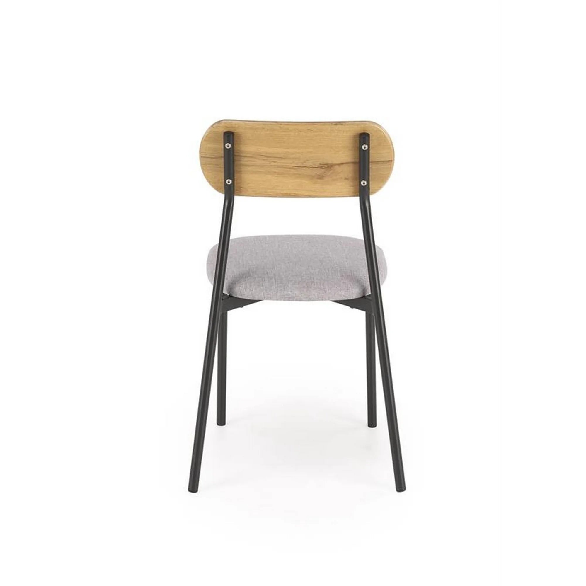 Set masa cu 2 scaune NANDO, stejar/negru, PAL/metal/stofa clasica