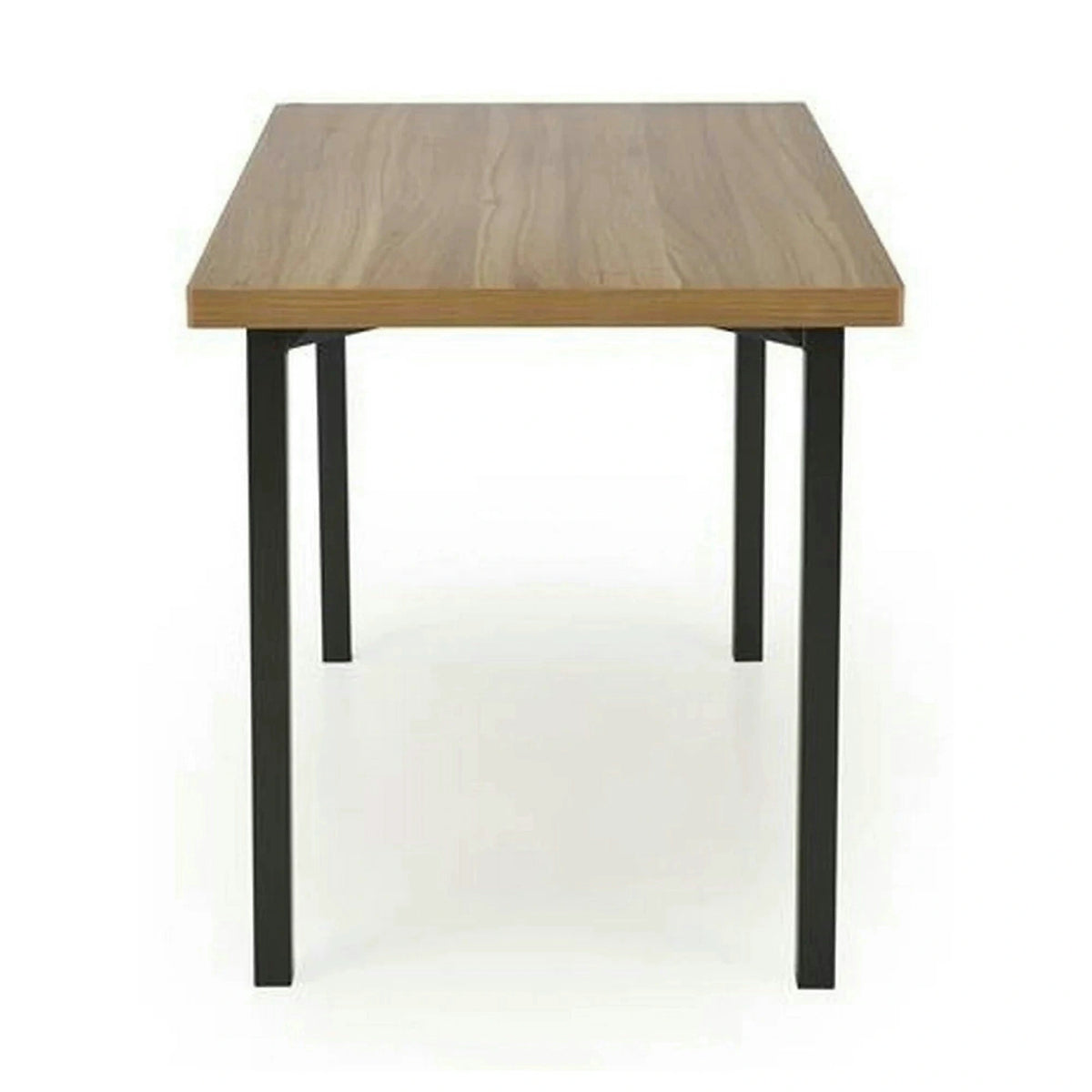 Set masa cu 4 scaune MILTON, stejar/negru, PAL/metal