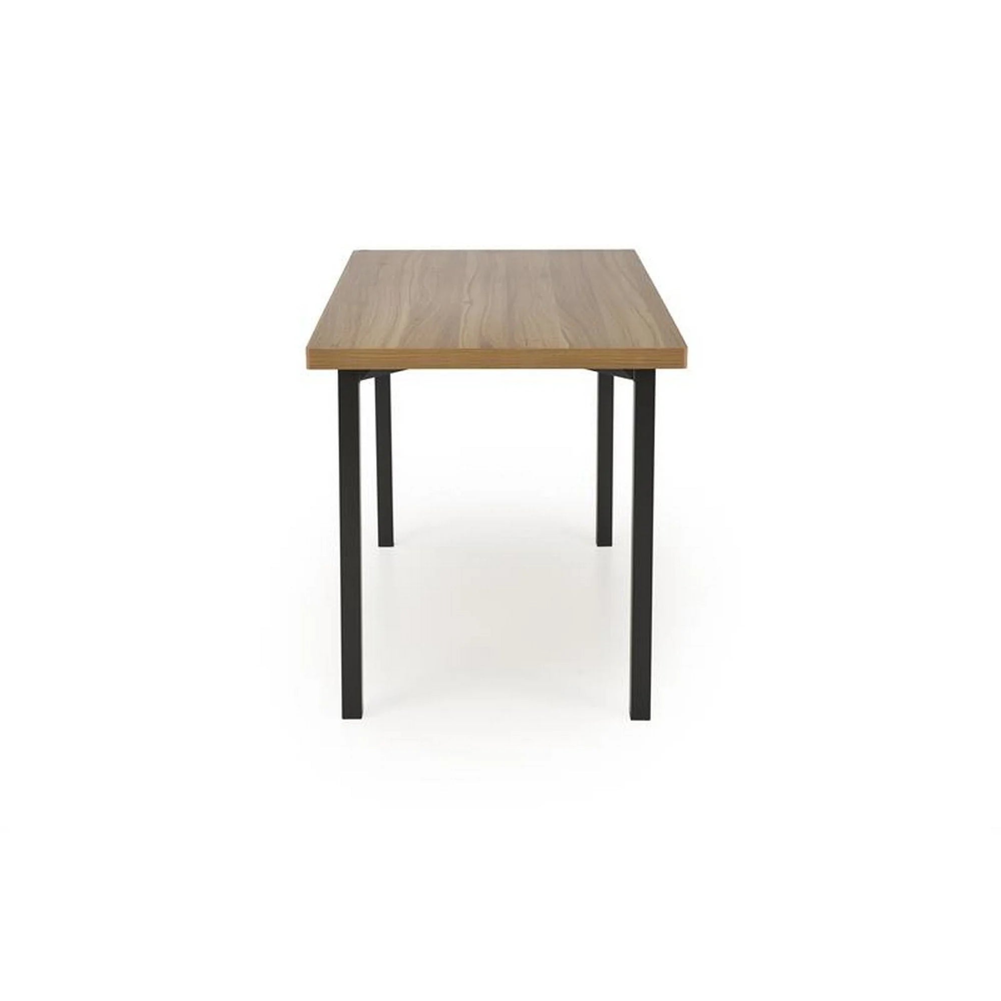 Set masa cu 4 scaune MILTON, stejar/negru, PAL/metal