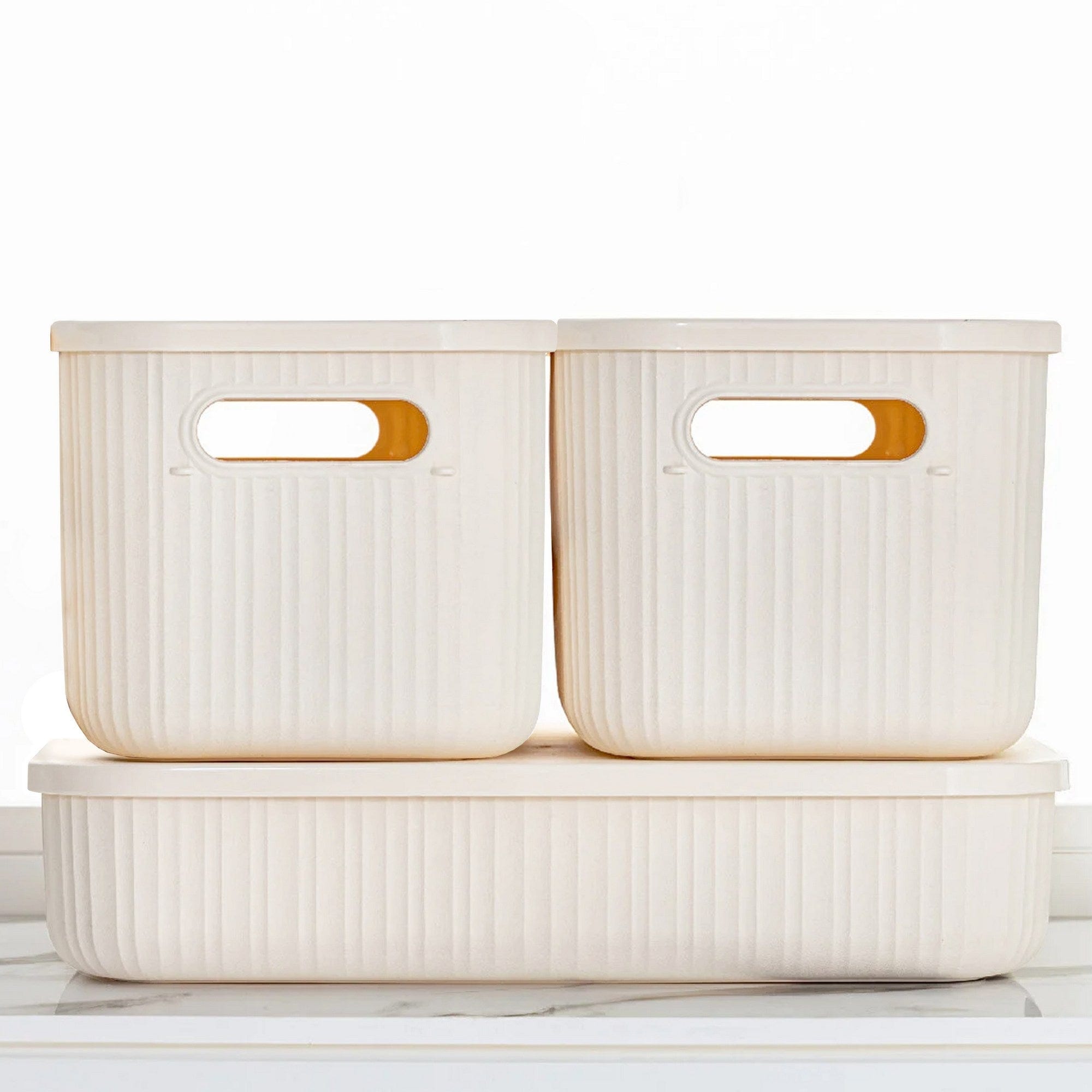 Set organizatoare 241397, crem, plastic