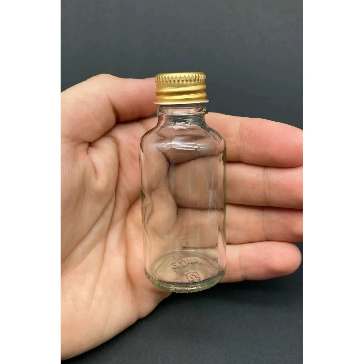 Set sticle TU-6LI100CCGOLDKAPAK, 6 piese, transparent/auriu, sticlă, 100 ml