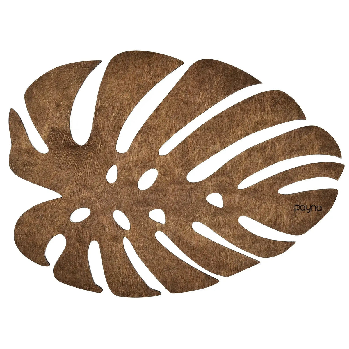 Set suporturi de masă MONSTERA, 4 piese, nuc, lemn, 33x45 cm