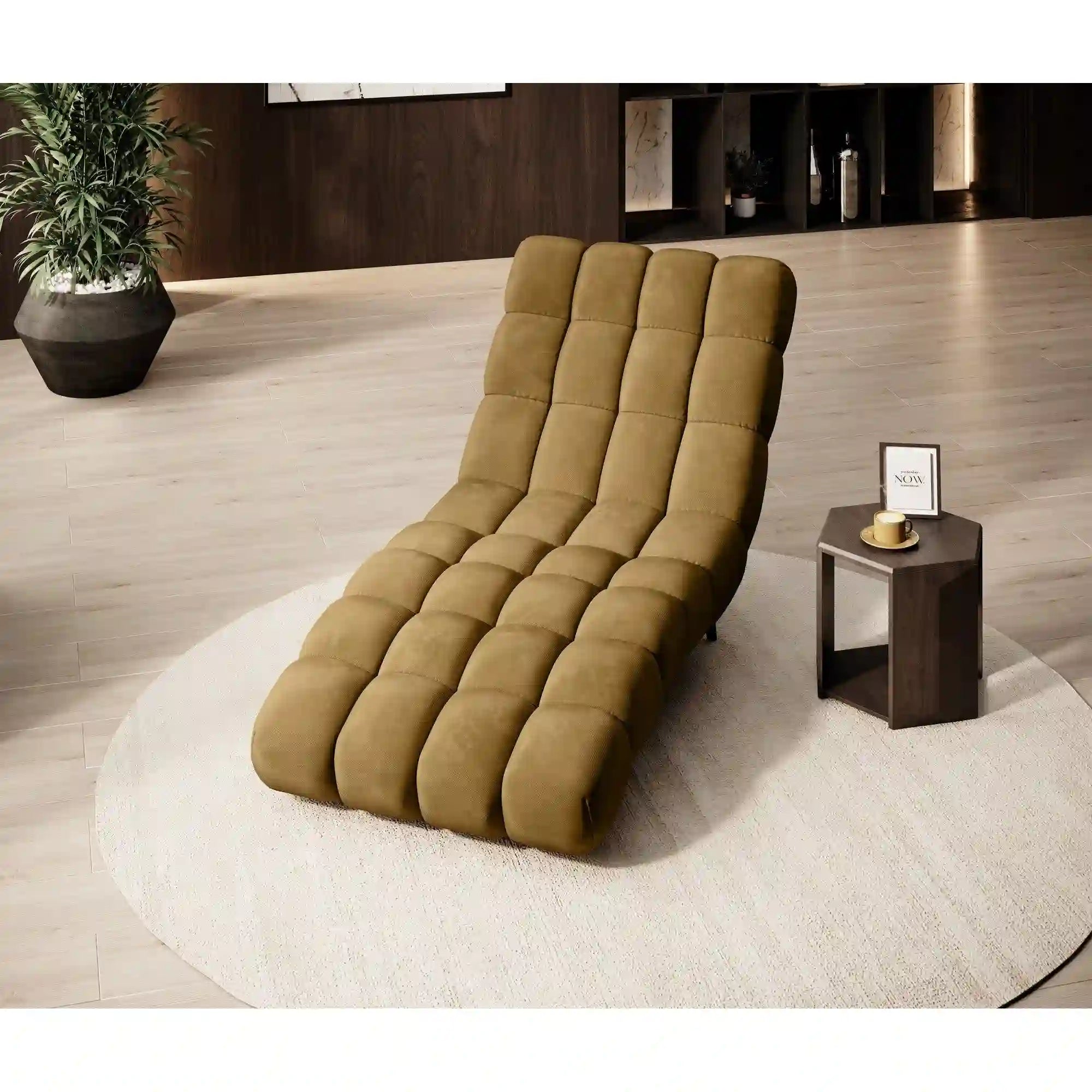 Sezlong DELPHI 80, personalizabil materiale Gama Premium, 80x166x83 cm