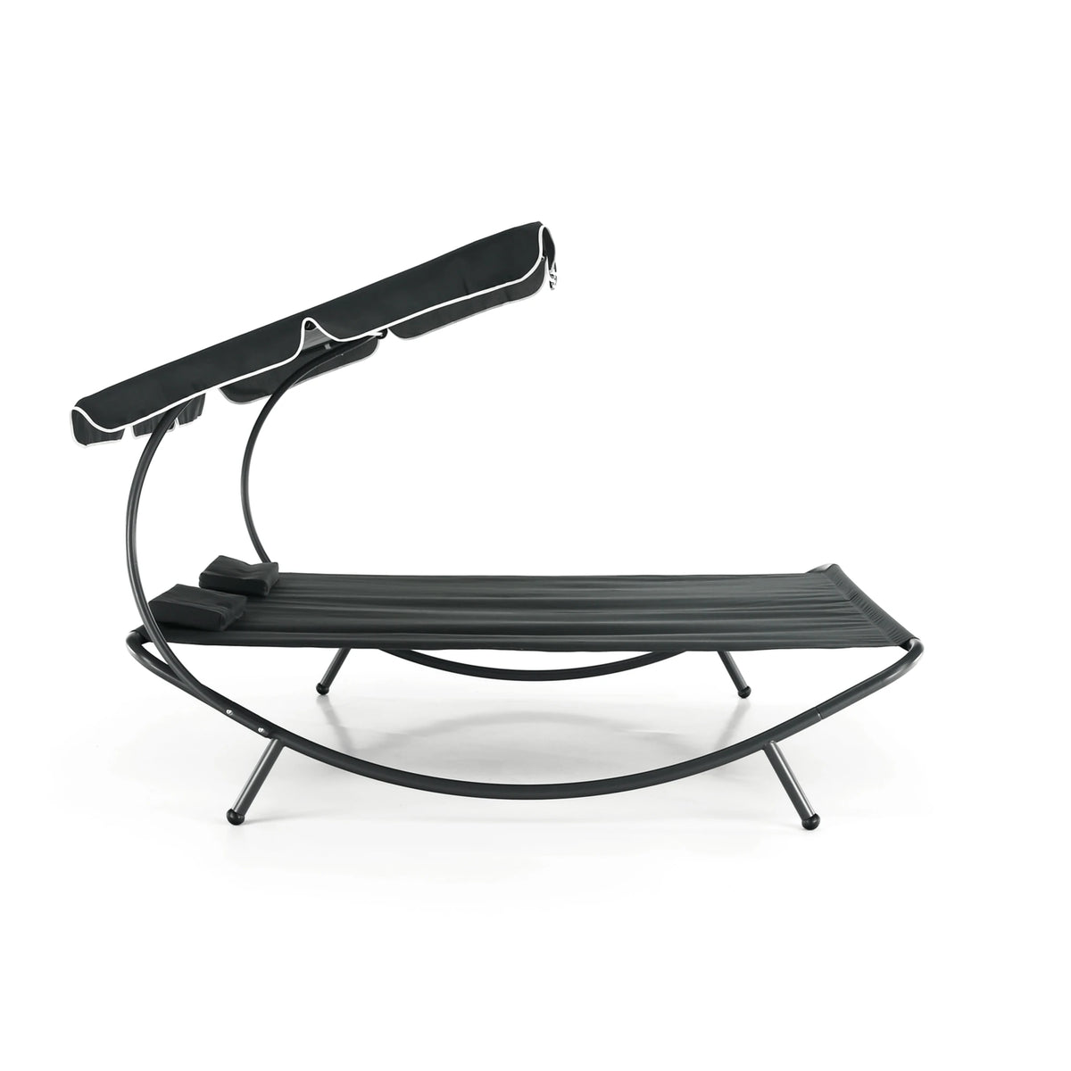 Sezlong gradina MULTINA, gri, poliester/otel, 180x204x147 cm