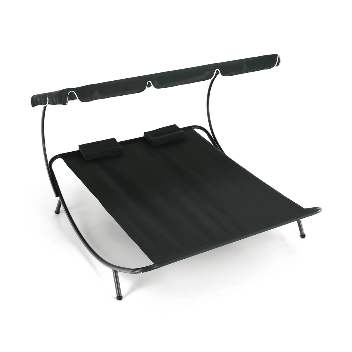 Sezlong gradina MULTINA, gri, poliester/otel, 180x204x147 cm