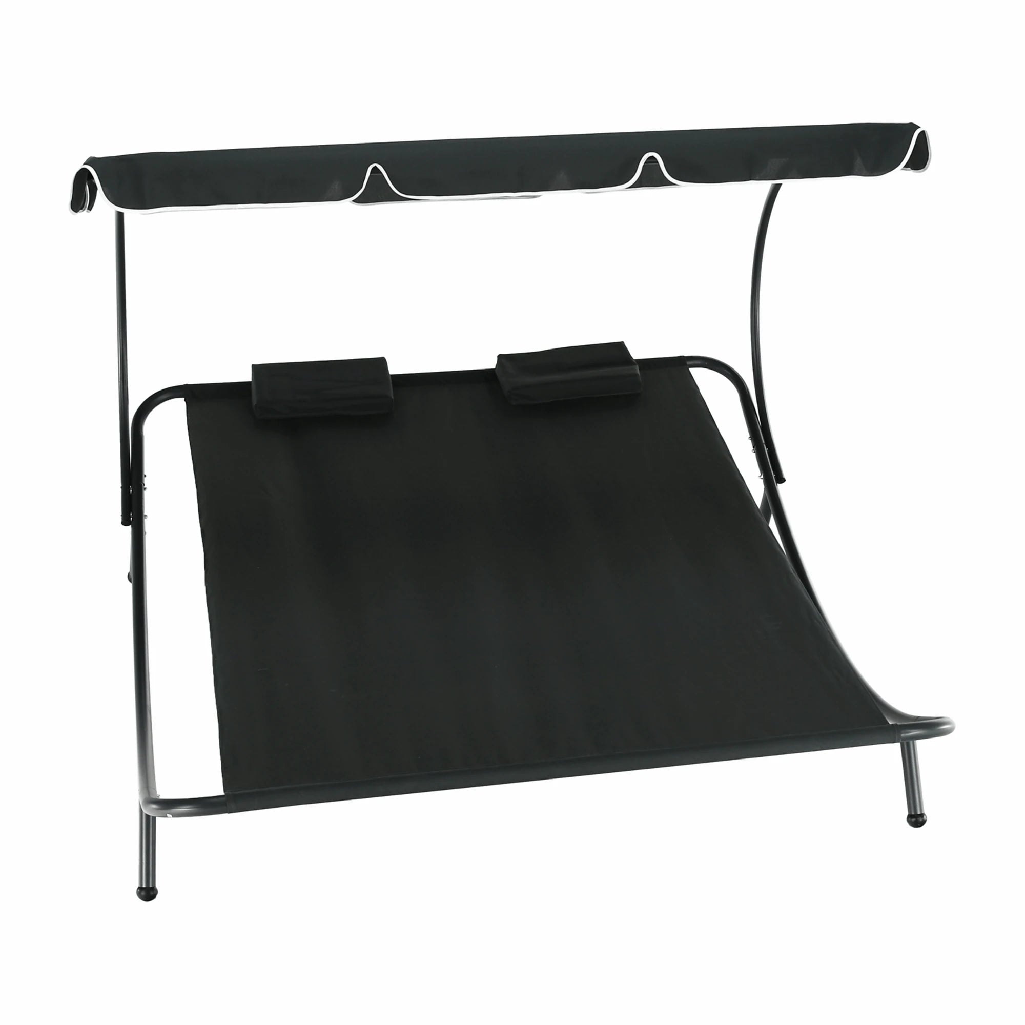 Sezlong gradina MULTINA, gri, poliester/otel, 180x204x147 cm