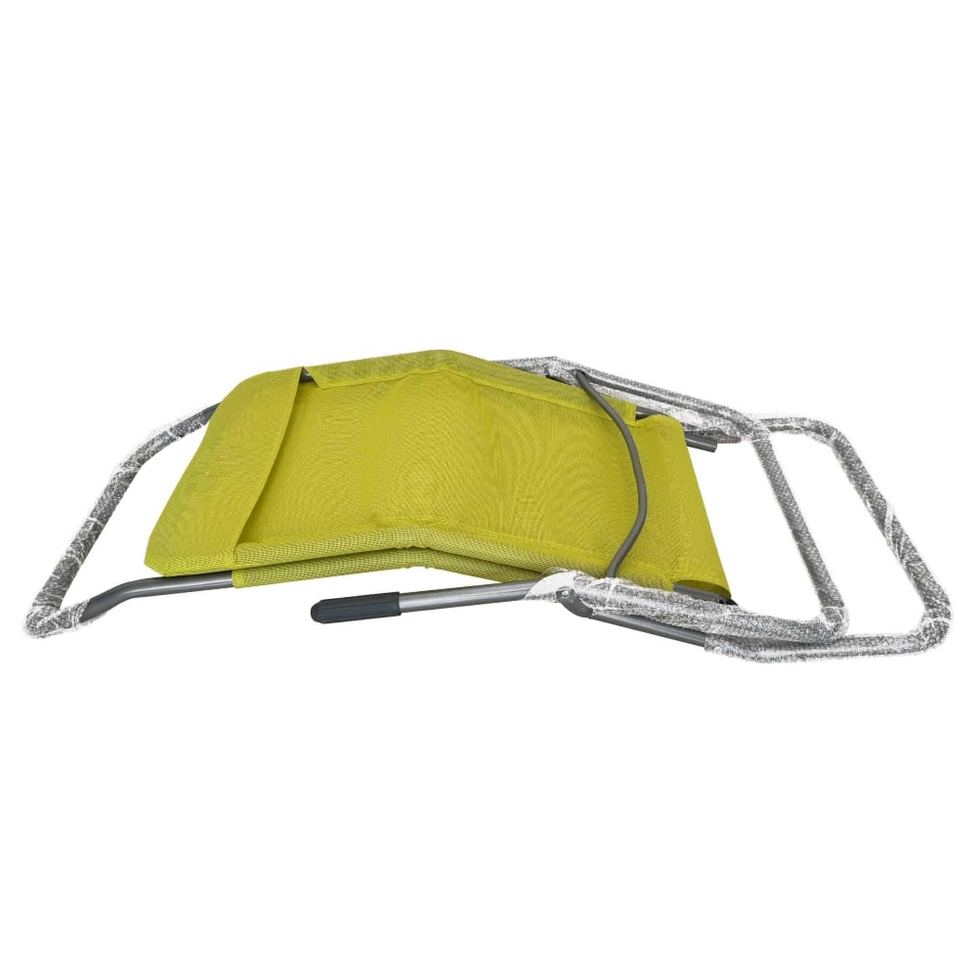 Sezlong gradina SELNO, verde/gri, plasa/otel, 58x160x97 cm