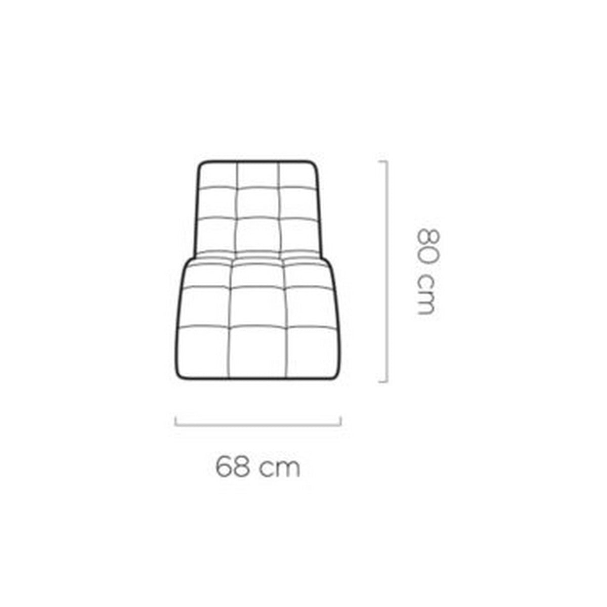 Sezlong LAGUNA, personalizabil materiale Gama Premium, 68x167x80 cm