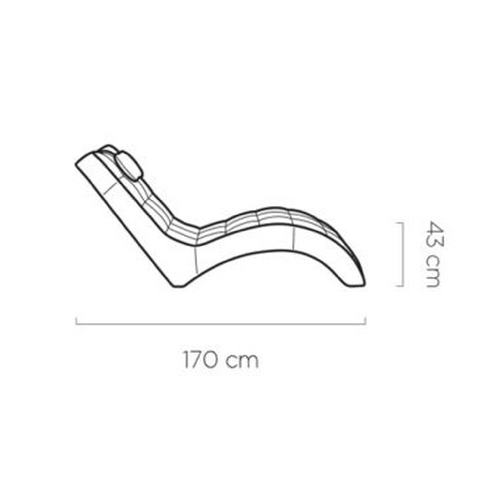Sezlong London, personalizabil materiale gama Oferta Avantaj, 68x170x85 cm