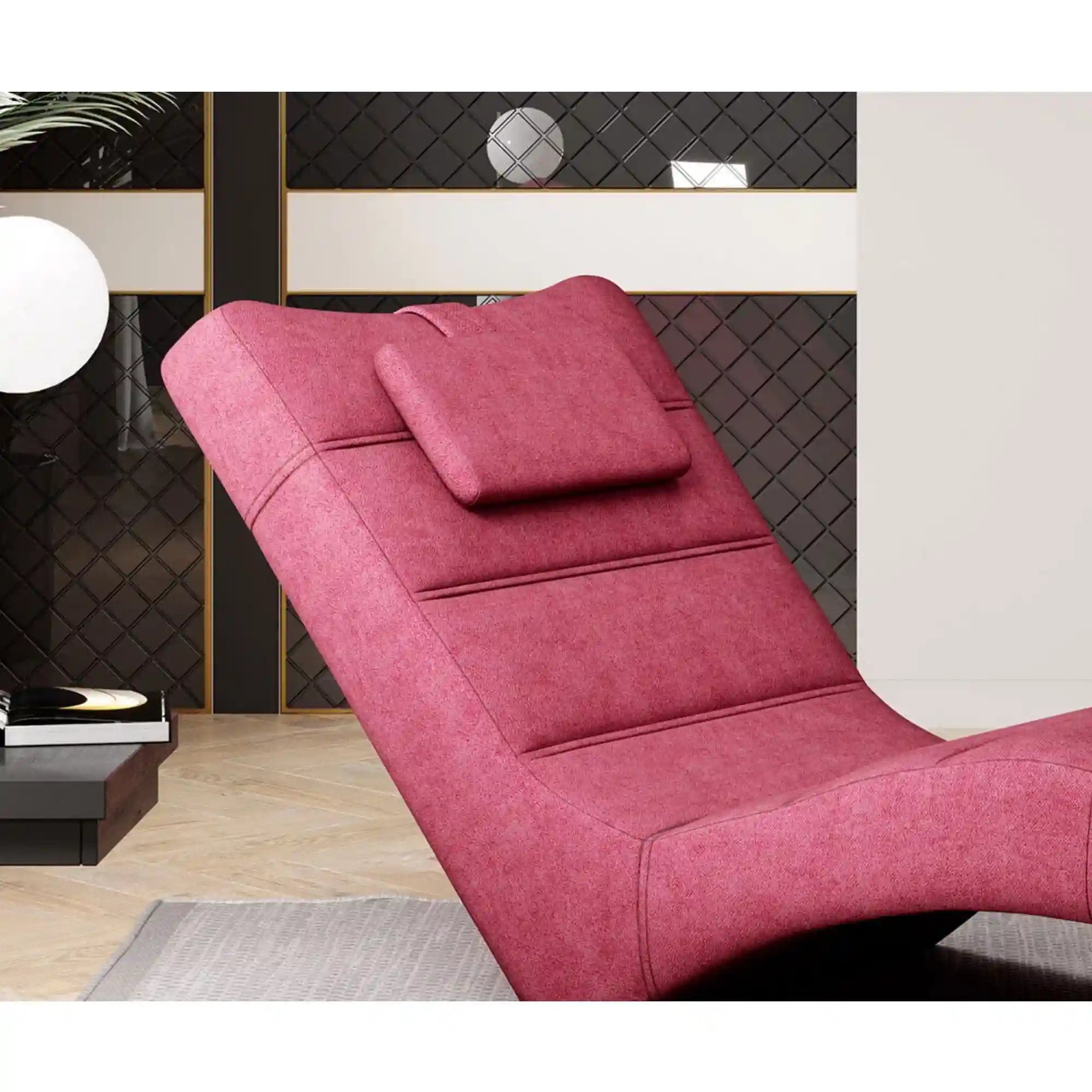 Sezlong LOS ANGELES, personalizabil materiale gama Premium, cu tetiera, 68x170x85 cm