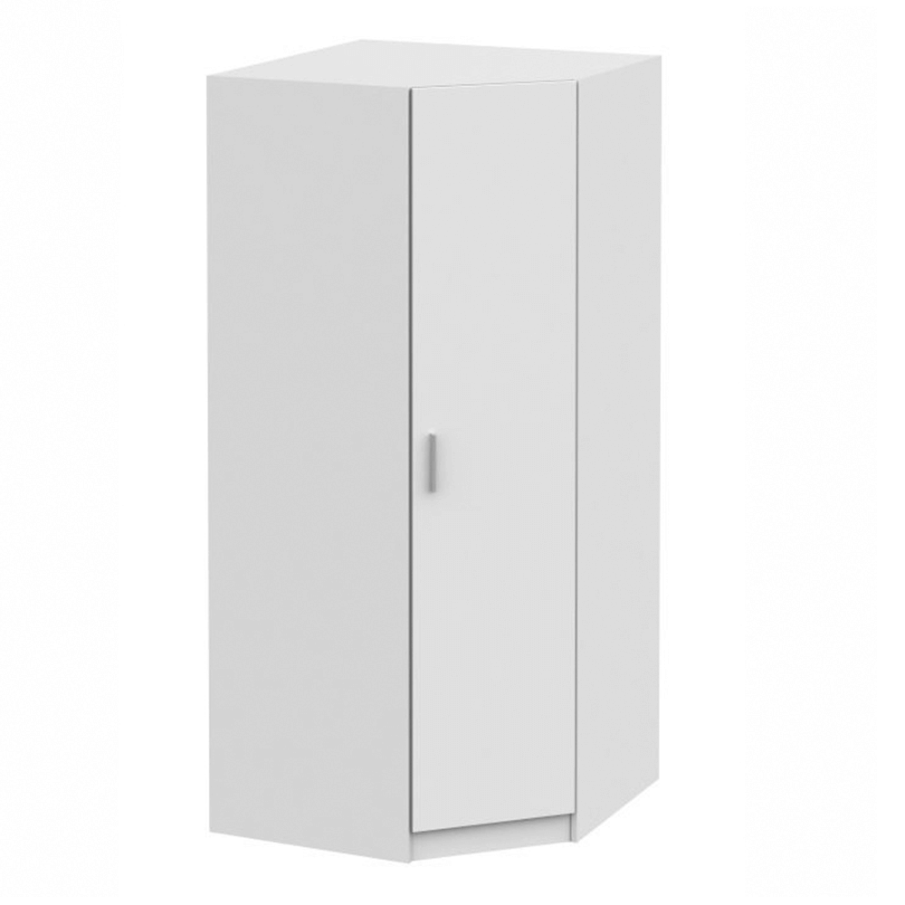 Dulap INVITA Tip 3, alb, PAL melaminat, cu o usa, 91x91x200 cm