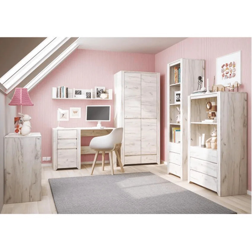 Comoda ANGEL TIP 41, alb, PAL melaminat, 118,7x76,5x40,2 cm