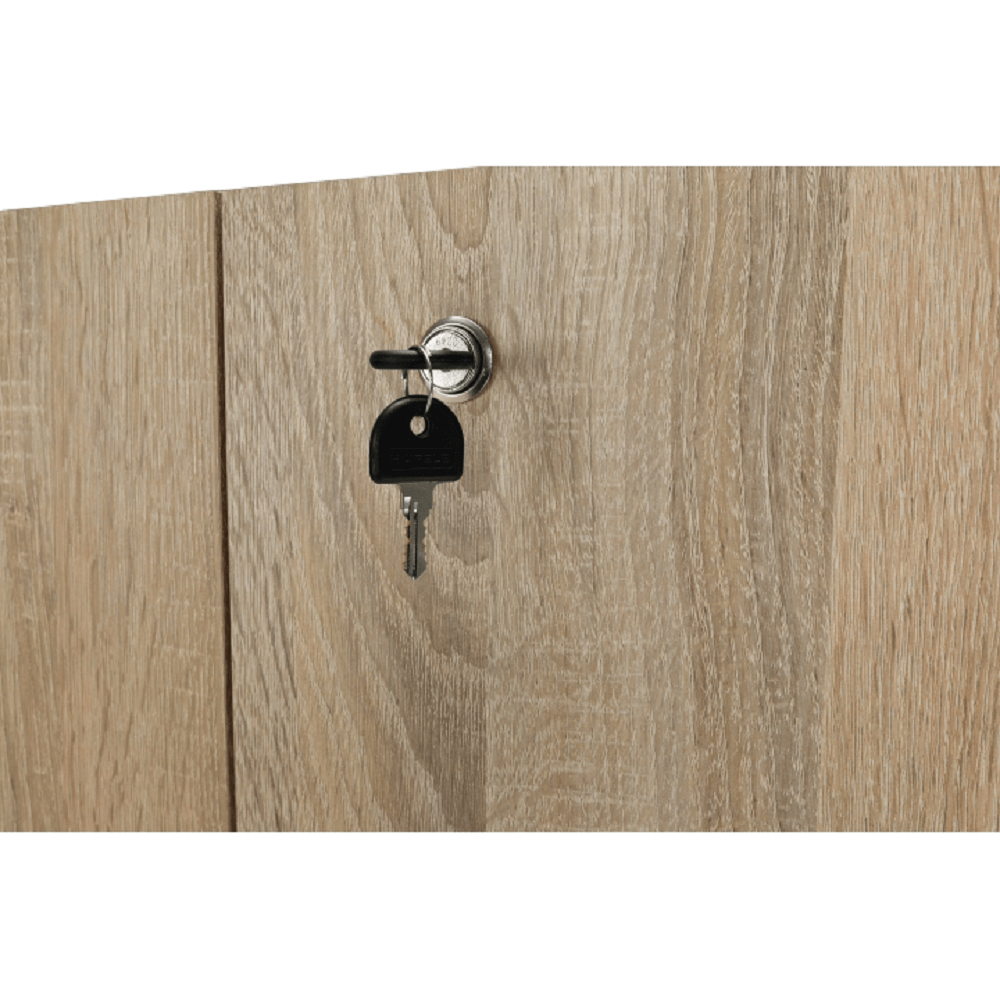 Dulap TEMPO ASISTENT NEW 005, stejar sonoma, PAL melaminat, cu 2 usi, 57x55x175 cm