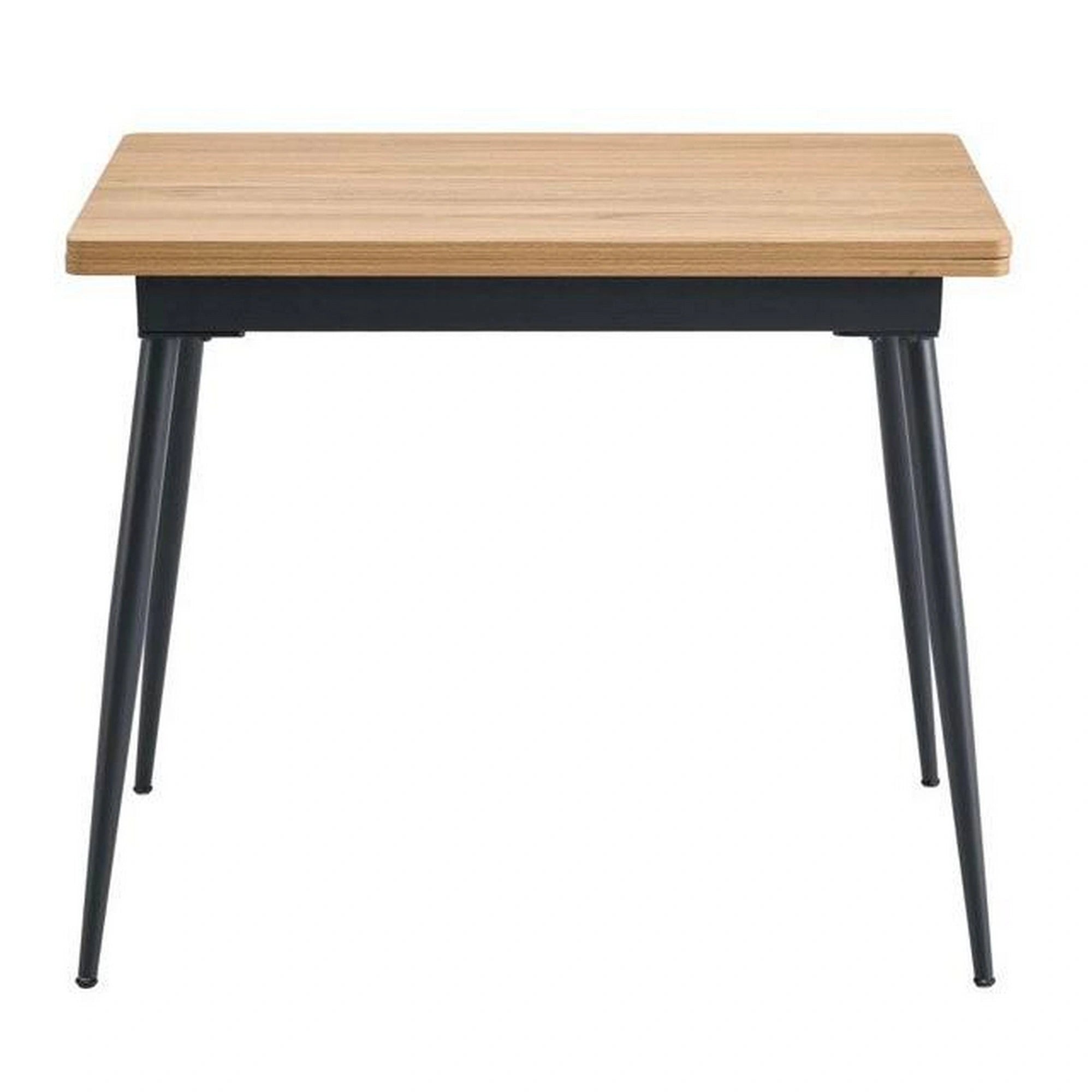 Masa extensibila SMART, stejar/negru, 60/120x93x77 cm