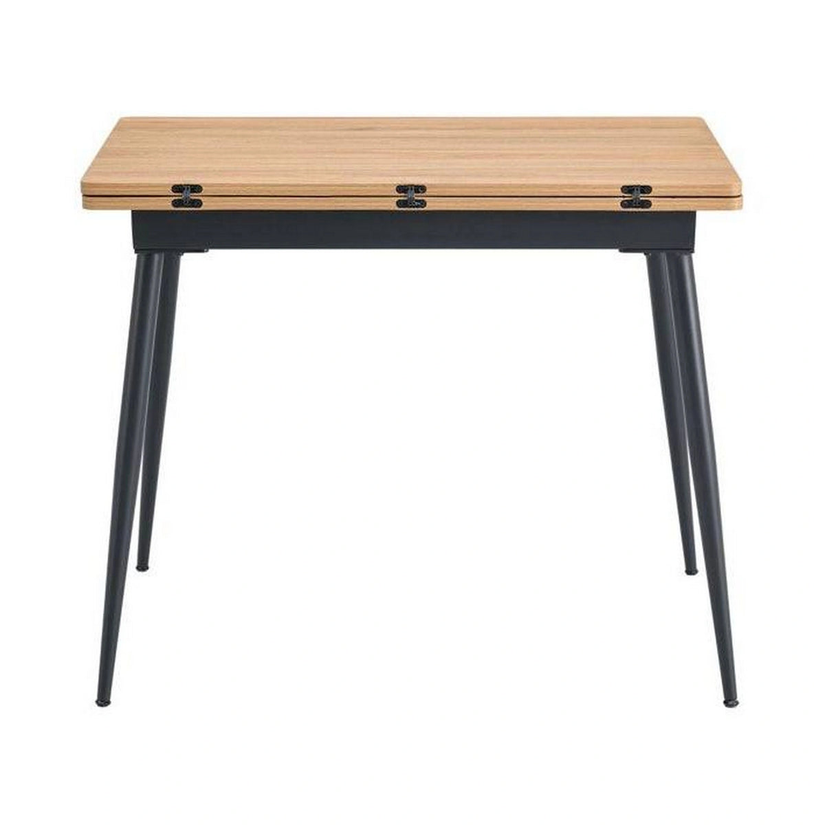 Masa extensibila SMART, stejar/negru, 60/120x93x77 cm