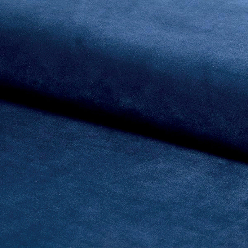 Fotoliu fix tapitat Lord, stofa catifelata albastra, 82X92X101 cm