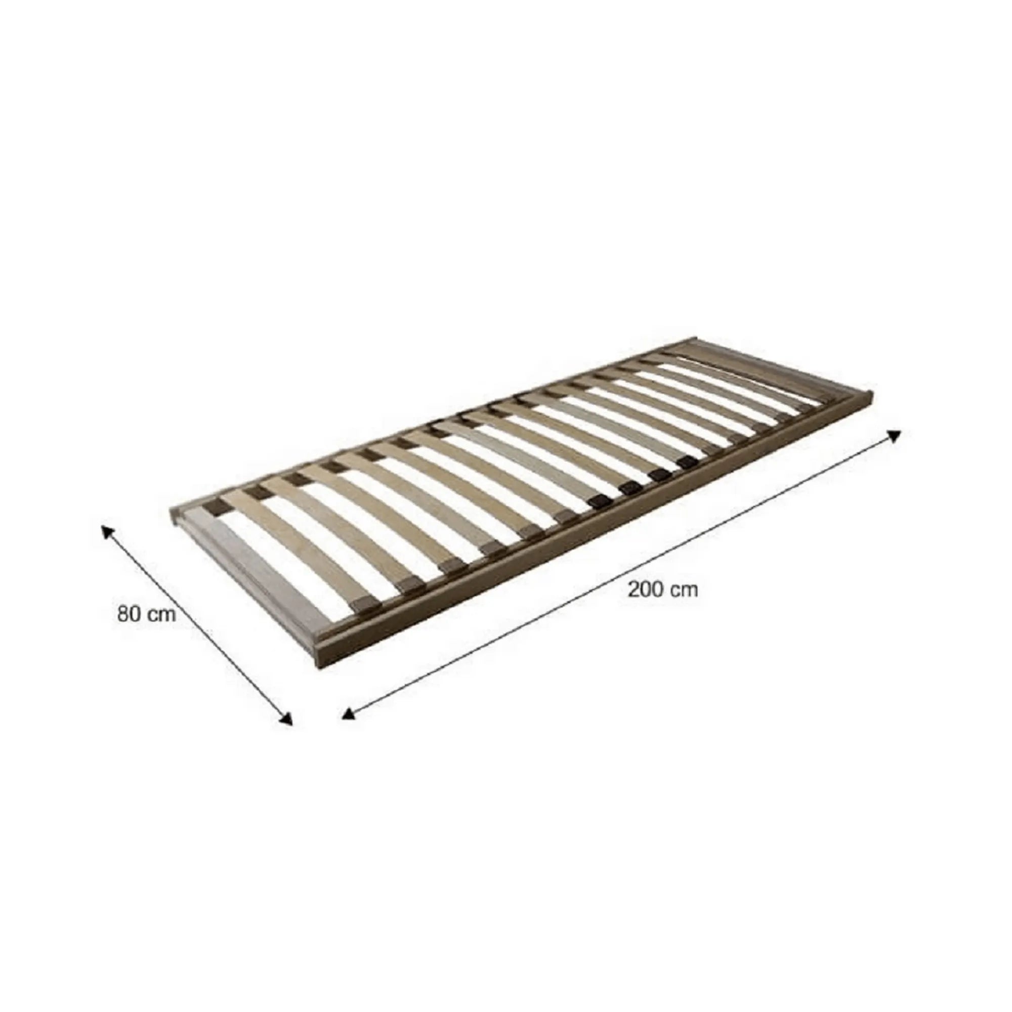 Somiera rabatabila BASIC FLEX FRONT, lemn, 16 lamele, 80x200 cm