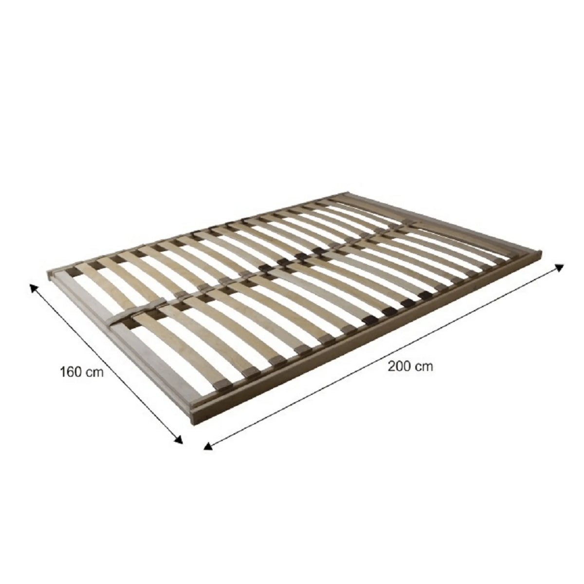 Somiera rabatabila BASIC FLEX FRONT, lemn mesteacan, 32 lamele, 160x200 cm