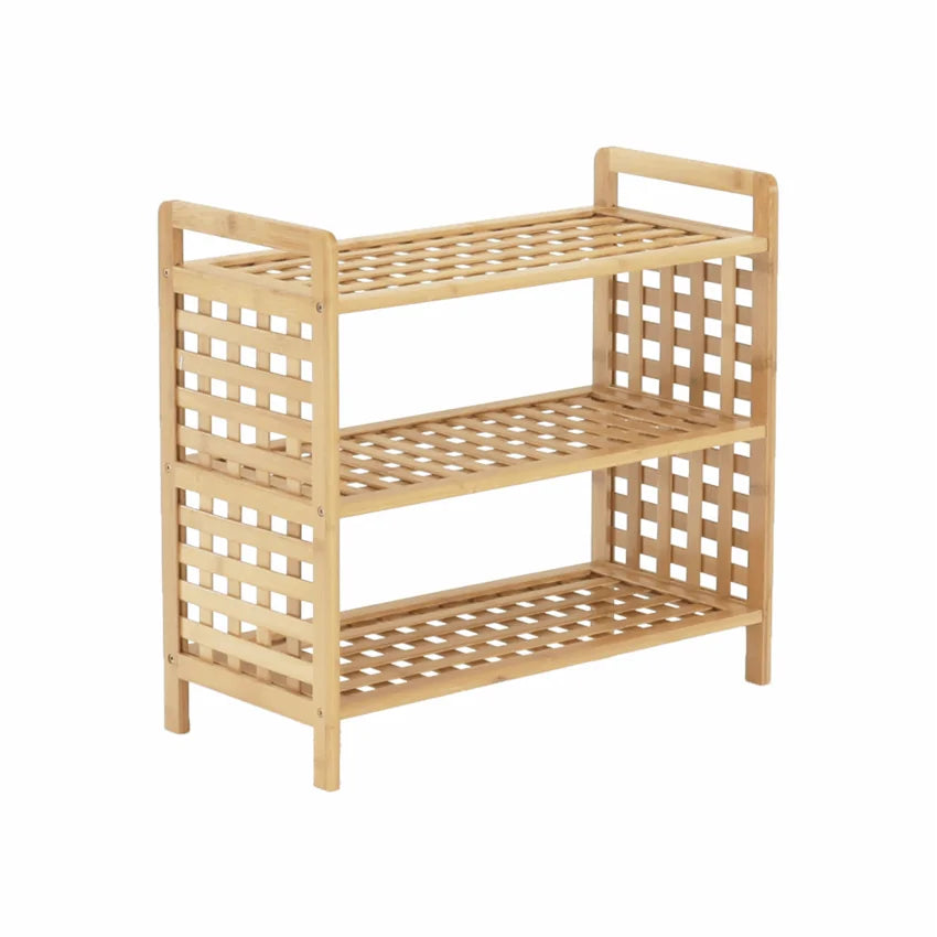 Pantofar SOVETO TYP 2, bambus natural, lemn bambus lacuit, 60x28x55 cm