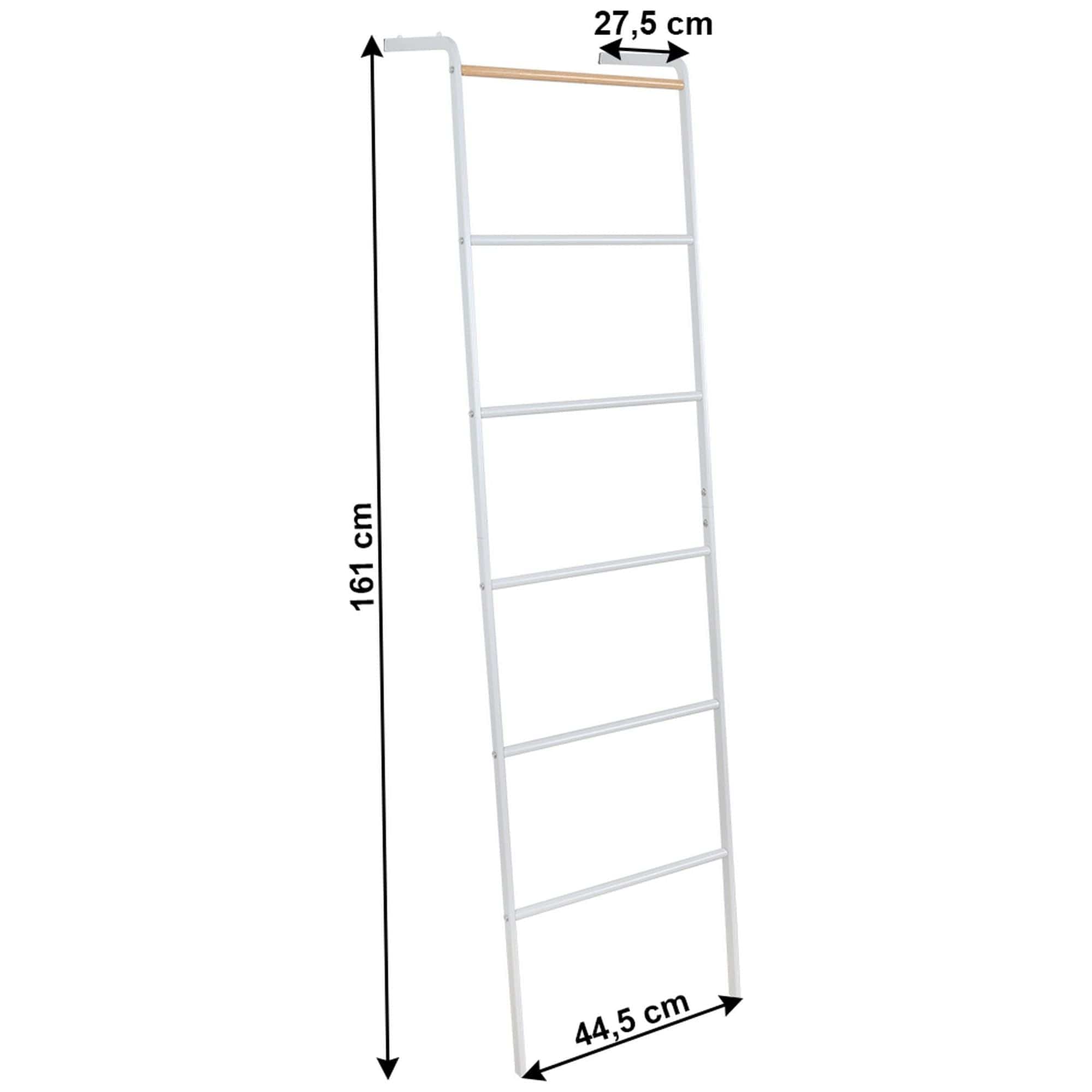 Stander haine BUNY, alb, metal, 45x28x161 cm
