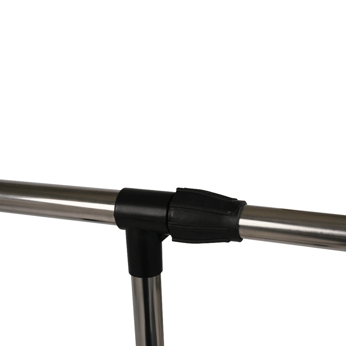 Stander haine HILAR, negru/crom, metal/plastic, 80x43x150 cm