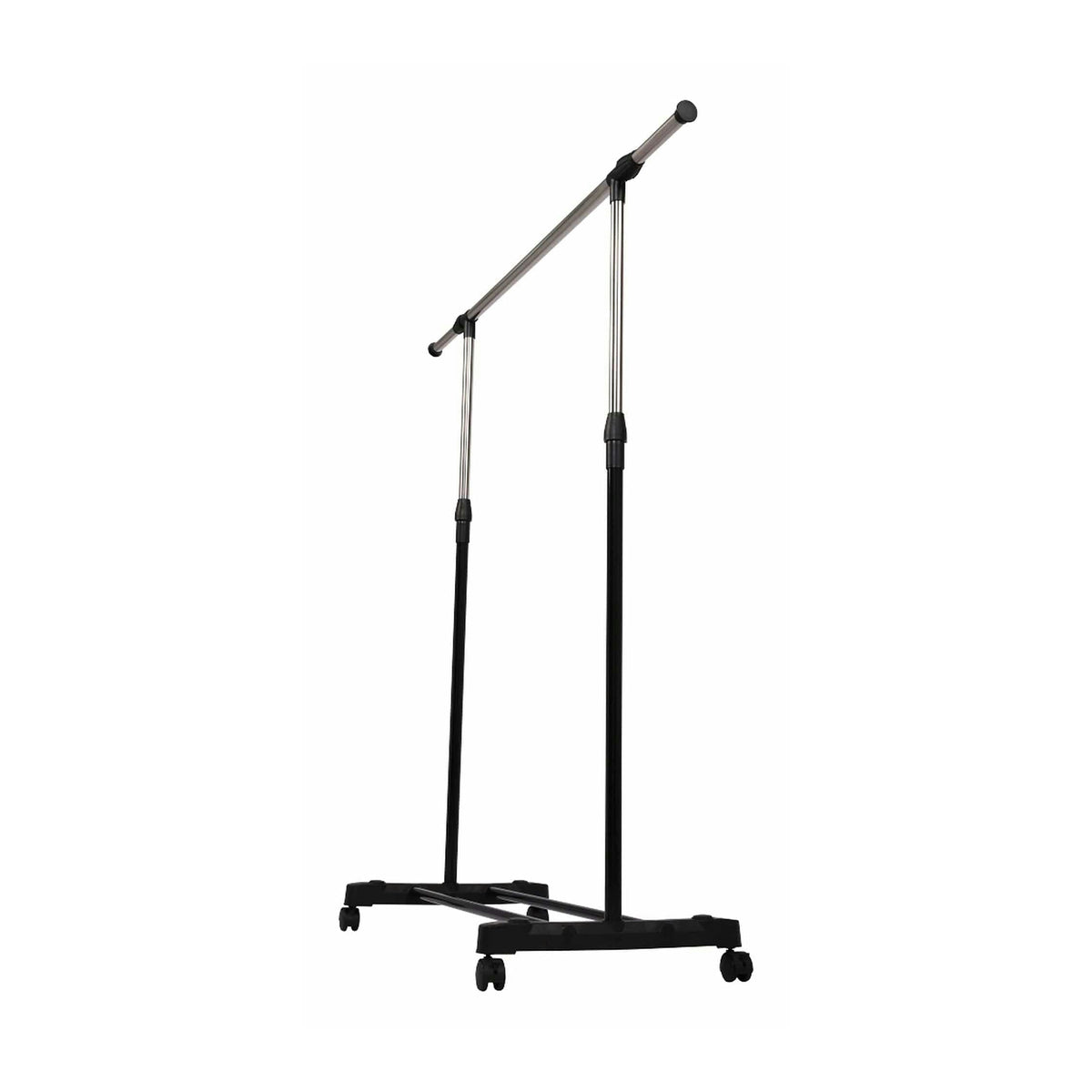 Stander haine HILAR, negru/crom, metal/plastic, 80x43x150 cm