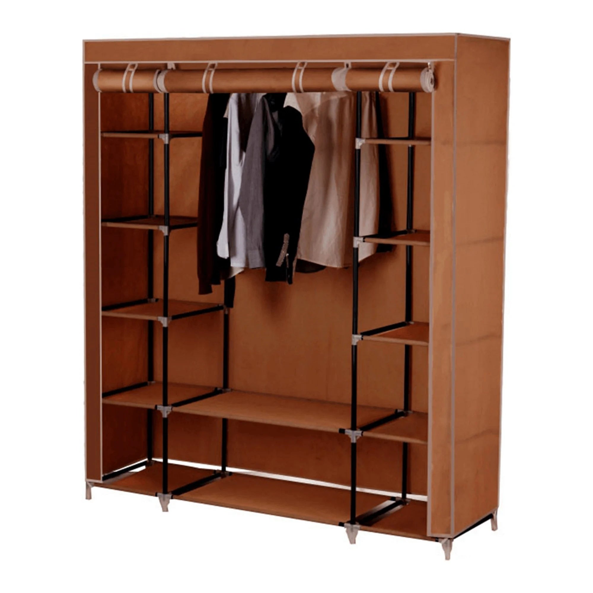 Stander haine METIN VNW15, maro, material textil/metal, 150x45x175 cm